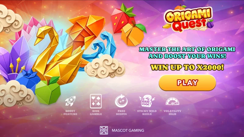 Origami Quest главное меню